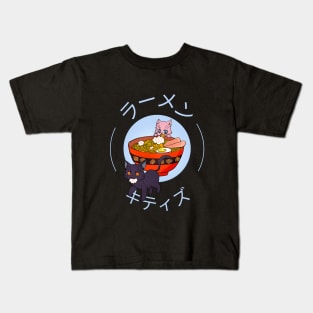 Ramen And Kitties Kids T-Shirt